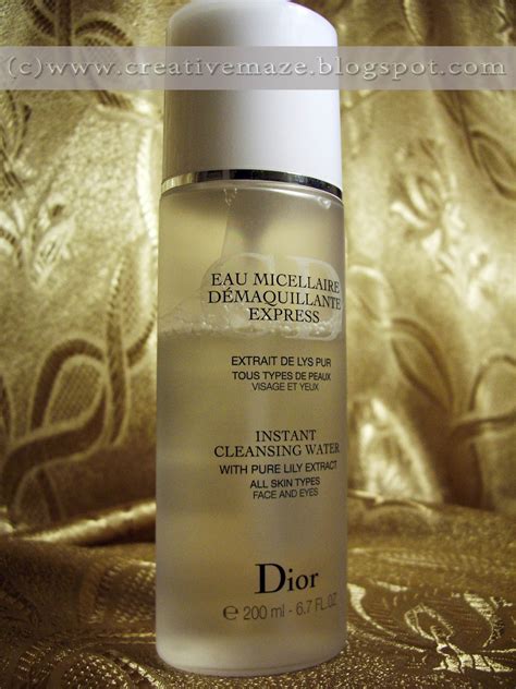 eau micellaire dior|dior water lily.